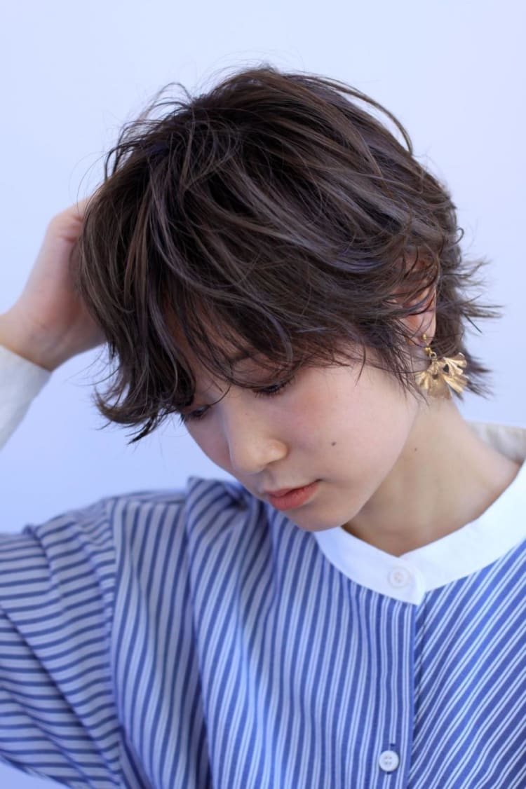 やんわりお洒落ショートカールヘア ヘアカタログ Ash 下北沢店 福島 成美 ヘアサロン 美容院 Ash オフィシャルサイト