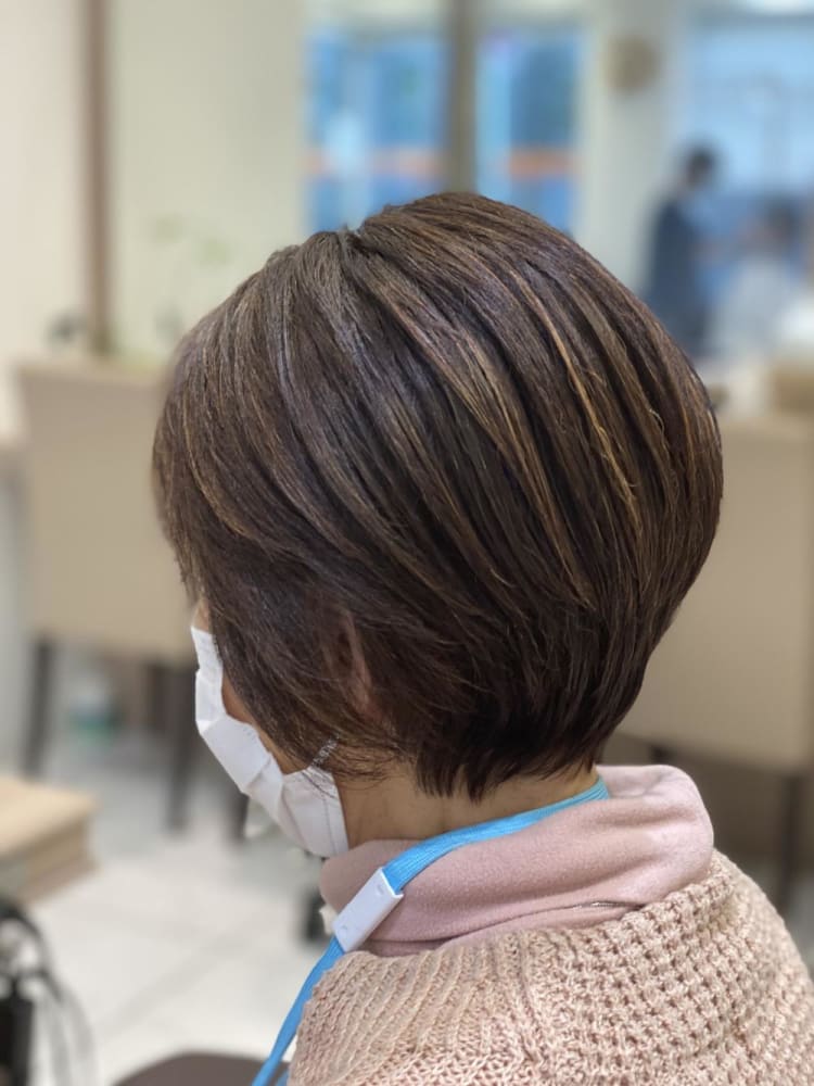 ミセスショートボブ ヘアカタログ Ash 永福町店 宮崎 豪 ヘアサロン 美容院 Ash オフィシャルサイト