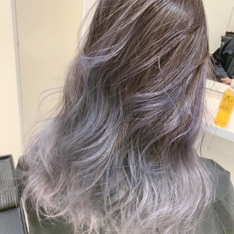 明るい白髪染め ホワイトブルー ヘアカタログ Ash 武蔵小金井店 高橋 優子 ヘアサロン 美容院 Ash オフィシャルサイト