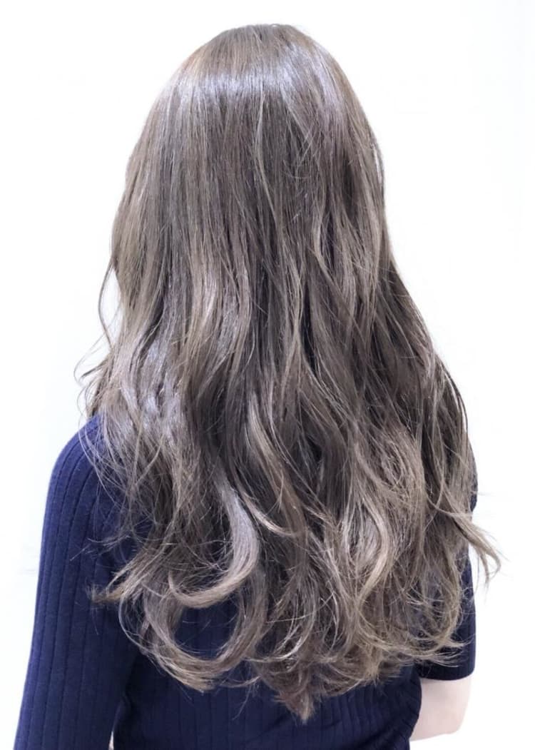 バレイヤージュハイトーングレージュ ヘアカタログ Ash 大森店 長谷川 希望 ヘアサロン 美容院 Ash オフィシャルサイト