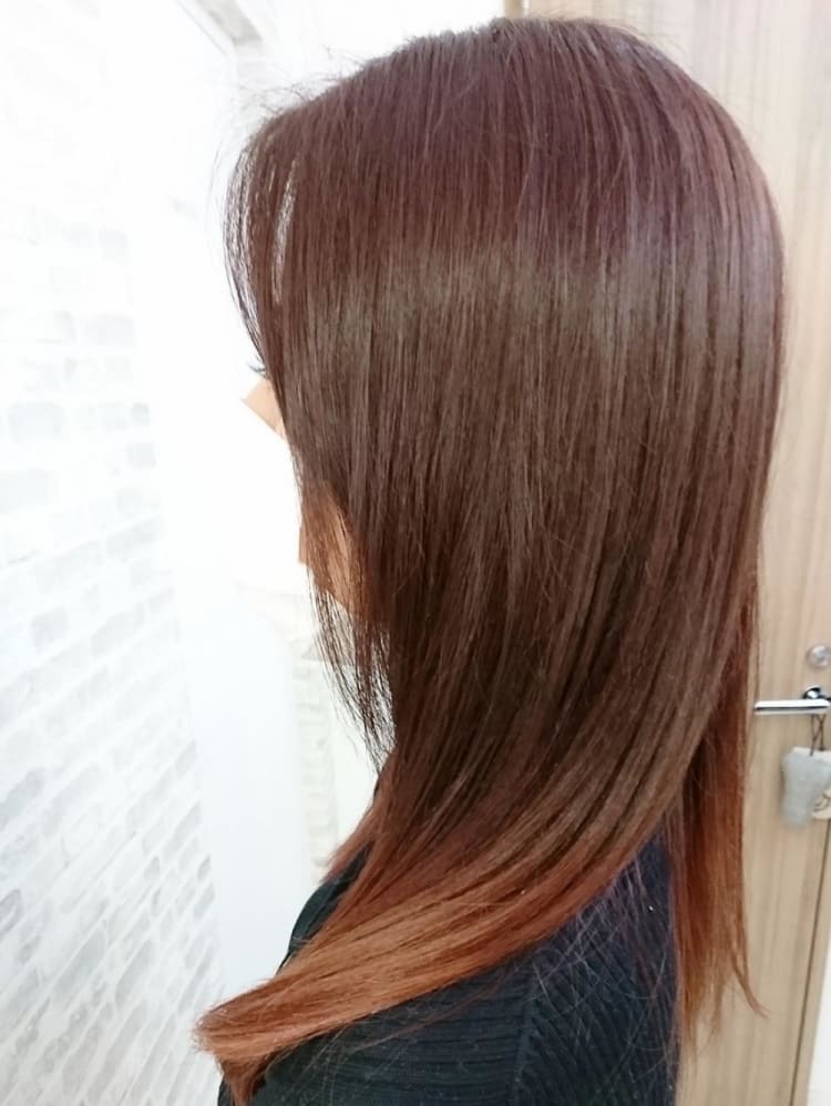 ナチュラルグラデーションカラー ピンクベージュ ヘアカタログ Ash 高円寺店 岡田 千英里 ヘアサロン 美容院 Ash オフィシャルサイト