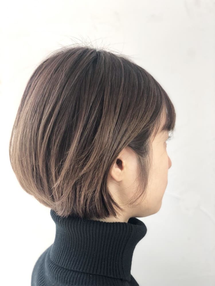 大人可愛いショートボブ ヘアカタログ Ash 下北沢店 中上 彩花 ヘアサロン 美容院 Ash オフィシャルサイト