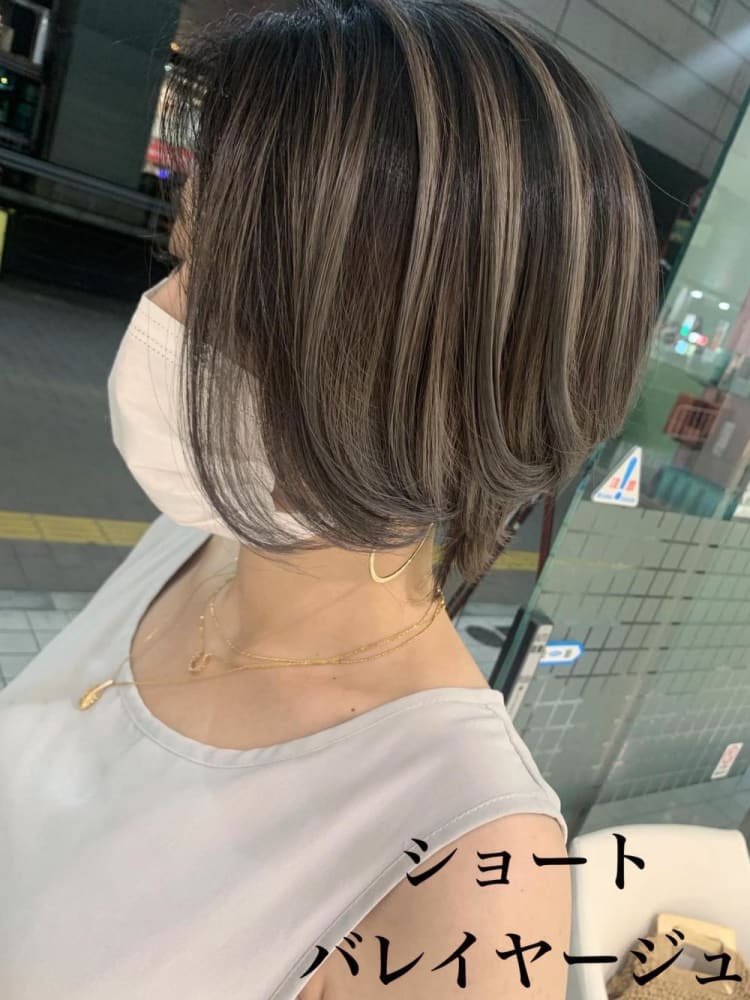ショートバレイヤージュ ヘアカタログ Ash 立川店 川端 裕司 ヘアサロン 美容院 Ash オフィシャルサイト ショートバレイヤージュ ヘアカタログ Ash 立川店 川端 裕司 ヘアサロン 美容院 Ash オフィシャルサイト