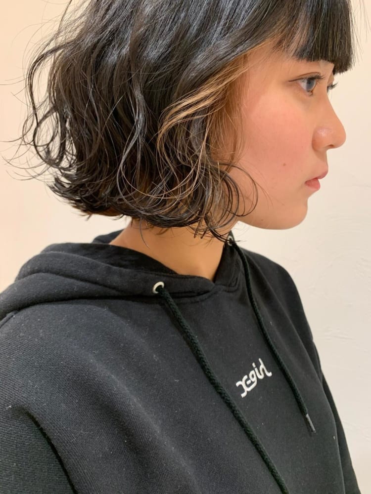 インナーカラー ミルクティーベージュ ヘアカタログ Ash 武蔵小金井店 高橋 優子 ヘアサロン 美容院 Ash オフィシャルサイト