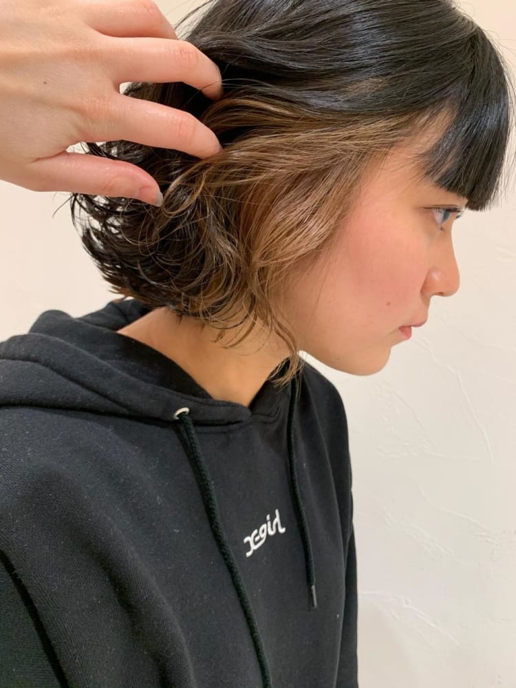 インナーカラー ミルクティーベージュ ヘアカタログ Ash 武蔵小金井店 高橋 優子 ヘアサロン 美容院 Ash オフィシャルサイト