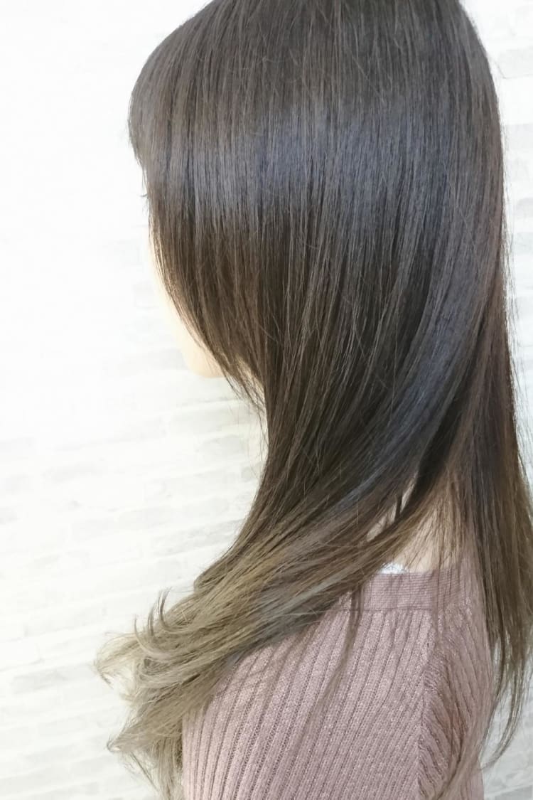 ニュアンスグレー グラデーションカラー ヘアカタログ Ash 高円寺店 岡田 千英里 ヘアサロン 美容院 Ash オフィシャルサイト