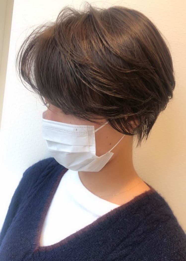 横顔美人ショート イルミナオーシャン フォレスト ヘアカタログ Ash 宮前平店 亀山 未来 ヘアサロン 美容院 Ash オフィシャルサイト