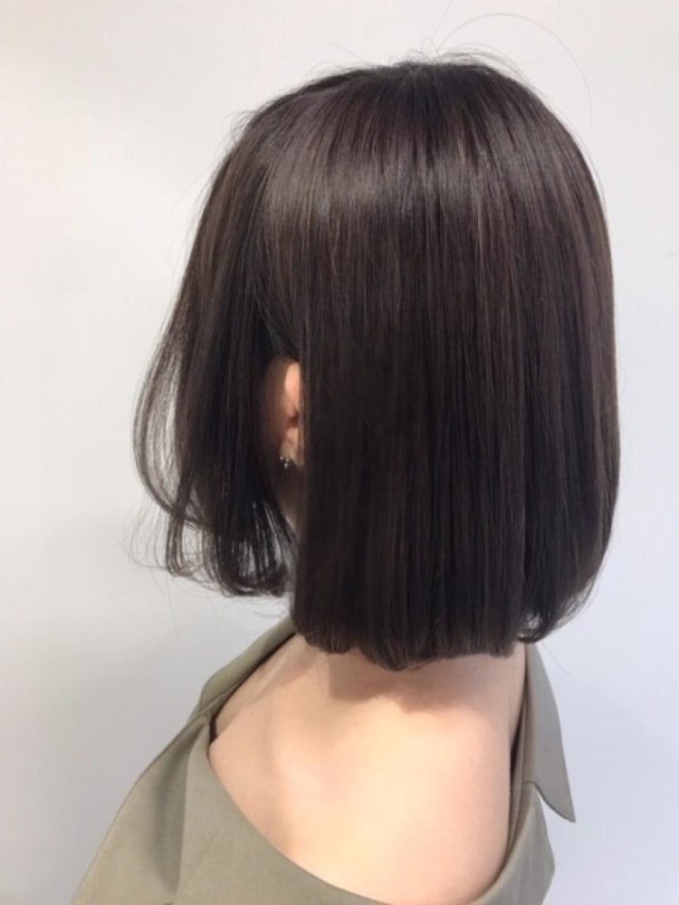 王道ボブ アッシュブラウン ヘアカタログ Ash 高円寺店 星野 玲奈