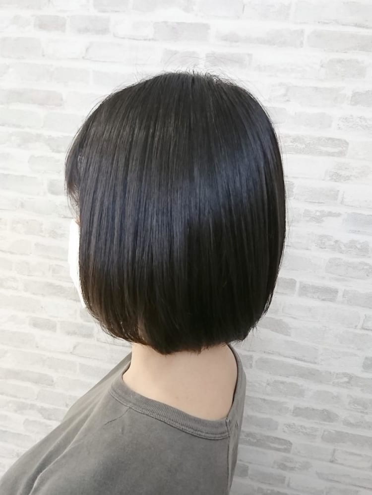 プレミアム縮毛矯正でサラサラミニボブ ヘアカタログ Ash 高円寺店 岡田 千英里 ヘアサロン 美容院 Ash オフィシャルサイト