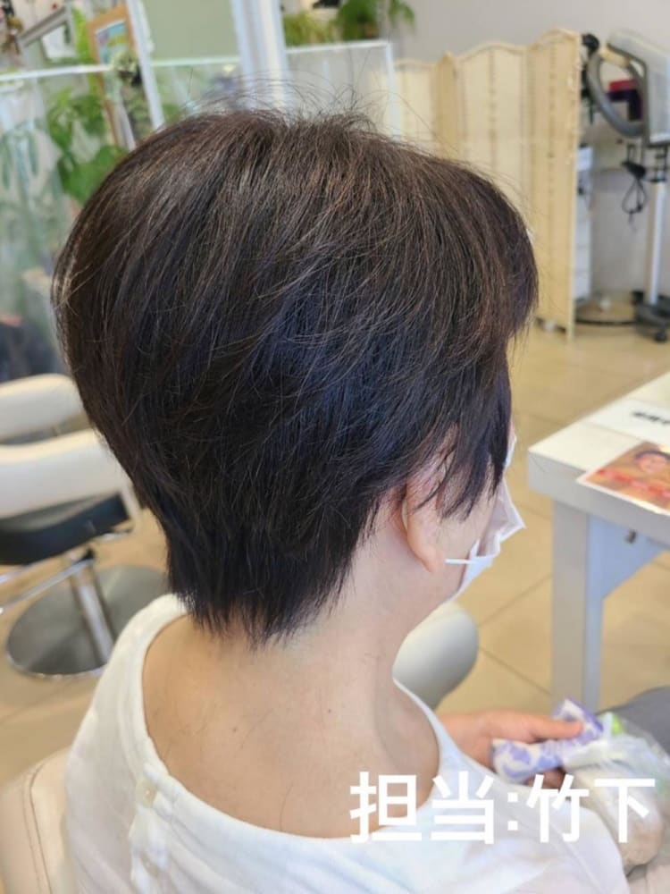 トップふんわりショート ヘアカタログ Ash 都筑ふれあいの丘店 竹下 雄也 ヘアサロン 美容院 Ash オフィシャルサイト