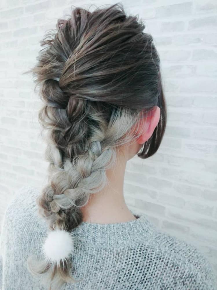 簡単 三つ編みアレンジ ヘアカタログ Ash 高円寺店 高橋 礼奈 ヘアサロン 美容院 Ash オフィシャルサイト