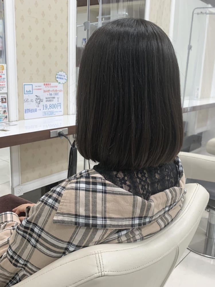 韓国風 ティーンズ向け ストレート ボブ ヘアカタログ Ash 藤が丘店 藤村 雄介 ヘアサロン 美容院 Ash オフィシャルサイト