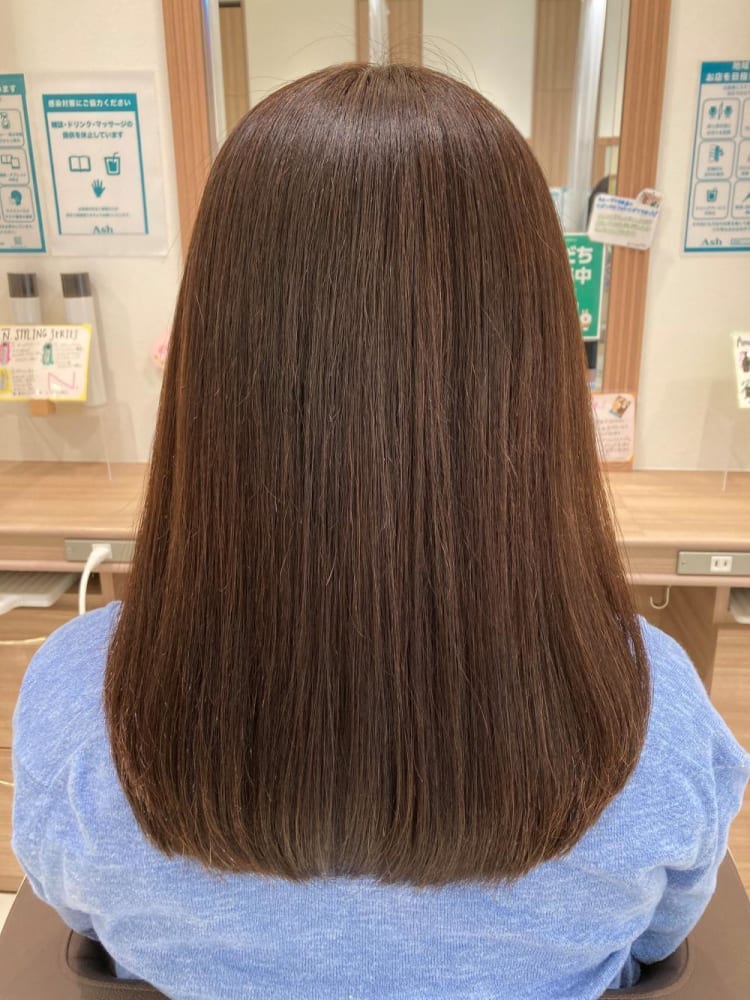 アイロン不要 縮毛矯正 ヘアカタログ Ash いずみ中央店 中嶋 悠 ヘアサロン 美容院 Ash オフィシャルサイト