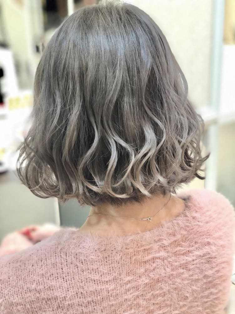 透明感抜群 アッシュグレージュ ヘアカタログ Ash 久我山店 木下 桜