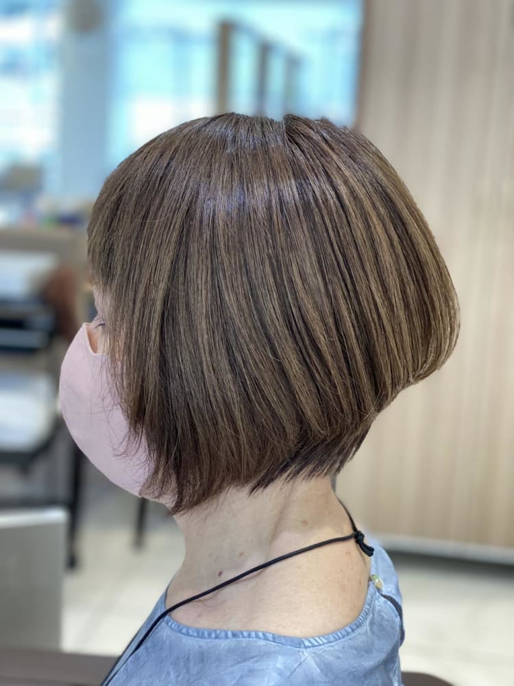 ミセス前下がりショートボブ ヘアカタログ Ash 永福町店 宮崎 豪 ヘアサロン 美容院 Ash オフィシャルサイト