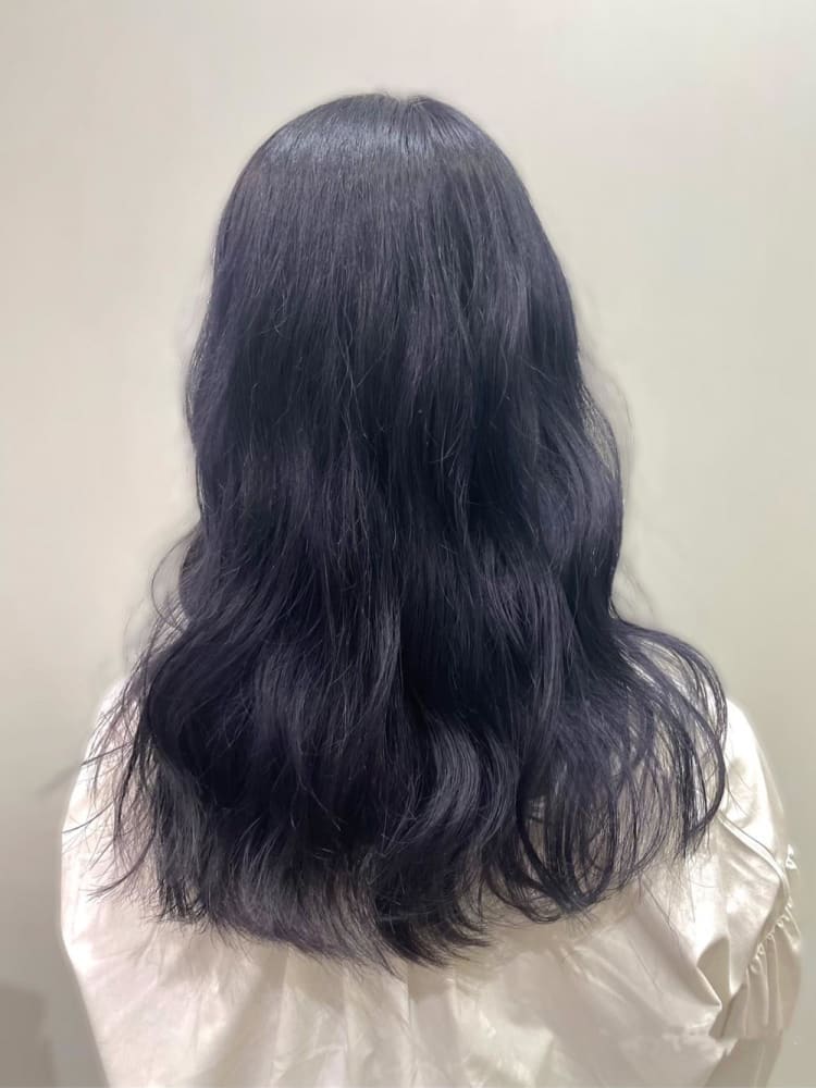 紫をの暗めカラー ブラックバイオレット ヘアカタログ Ash 豊田店 中武 優 ヘアサロン 美容院 Ash オフィシャルサイト