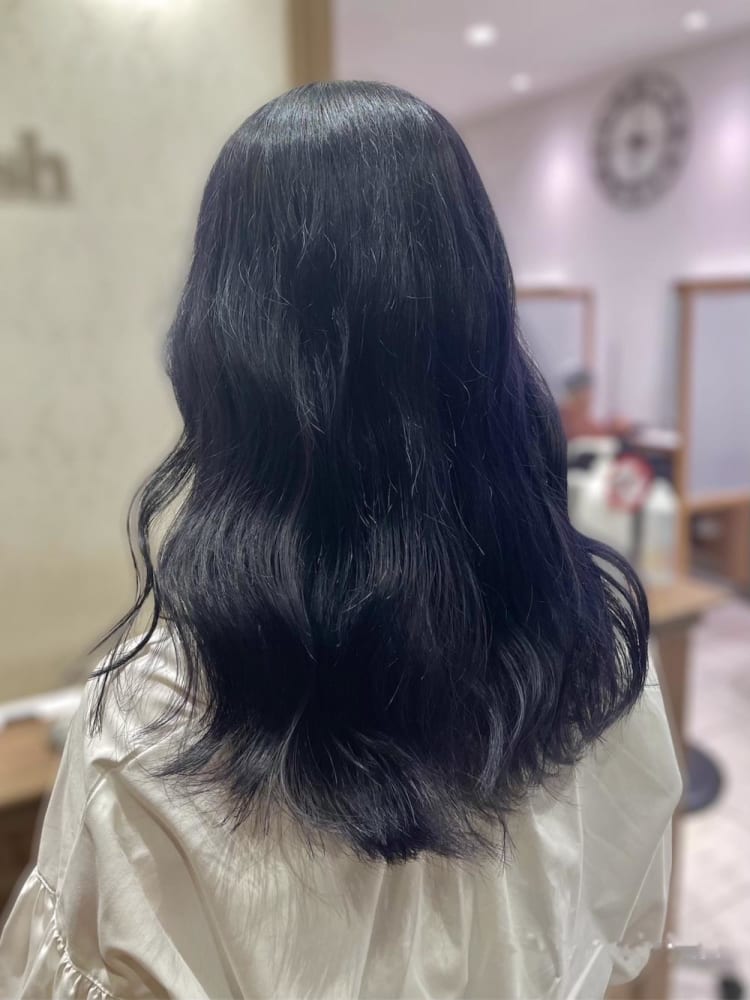 紫をの暗めカラー ブラックバイオレット ヘアカタログ Ash 豊田店 中武 優 ヘアサロン 美容院 Ash オフィシャルサイト