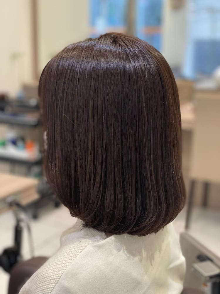 ナチュラル縮毛矯正 ボブスタイル ヘアカタログ Ash 永福町店 宮崎 豪 ヘアサロン 美容院 Ash オフィシャルサイト