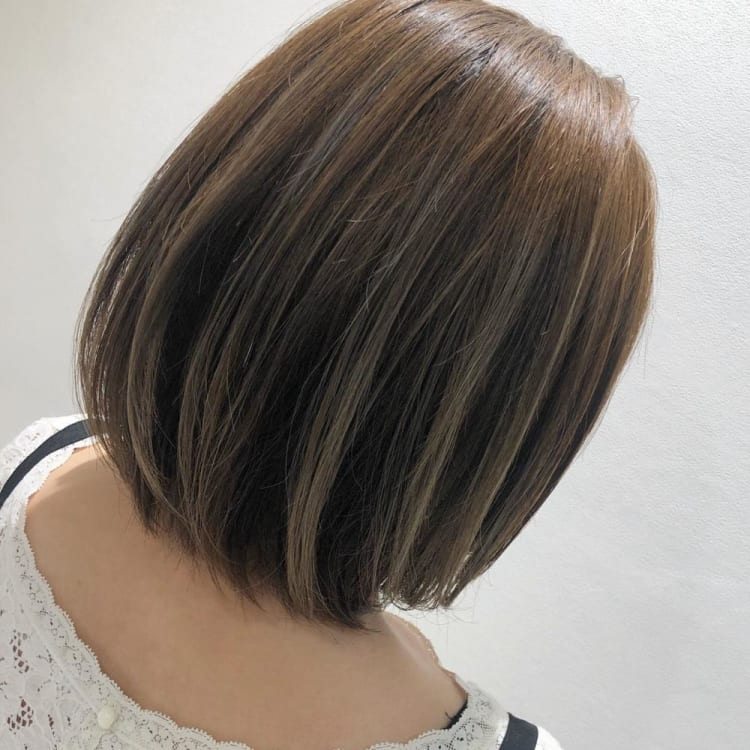 ナチュラルハイライトボブ ヘアカタログ ヘアサロン 美容院 Ash オフィシャルサイト