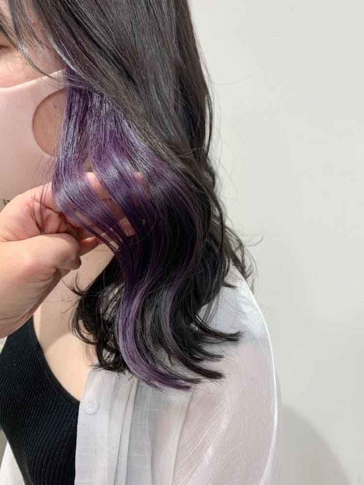 イヤリングカラー ラベンダー ヘアカタログ Ash 高円寺店 星野 玲奈 ヘアサロン 美容院 Ash オフィシャルサイト