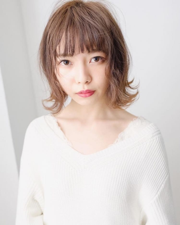 外ハネガーリーボブ ヘアカタログ Ash いずみ中央店 中嶋 悠 ヘアサロン 美容院 Ash オフィシャルサイト 外ハネガーリーボブ ヘアカタログ Ash いずみ中央店 中嶋 悠 ヘアサロン 美容院 Ash オフィシャルサイト