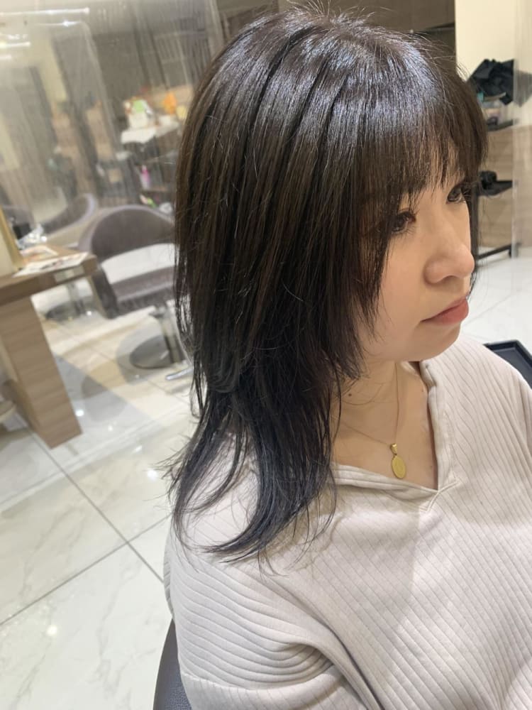 ウルフカット マットカラー ヘアカタログ Ash 中山店 佐藤 あき ヘアサロン 美容院 Ash オフィシャルサイト