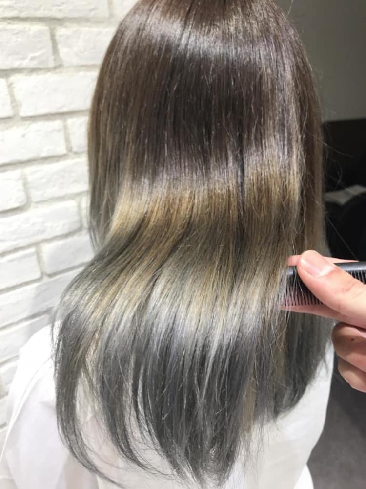 ブルーオーシャン グラデーションカラー ヘアカタログ Ash 戸田公園店 花木 洋斗 ヘアサロン 美容院 Ash オフィシャルサイト