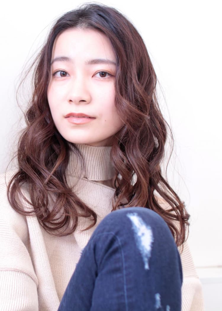 デジタルパーマで作るｓカールロングスタイル ヘアカタログ Ash 自由が丘店 遠藤 まりえ ヘアサロン 美容院 Ash オフィシャルサイト