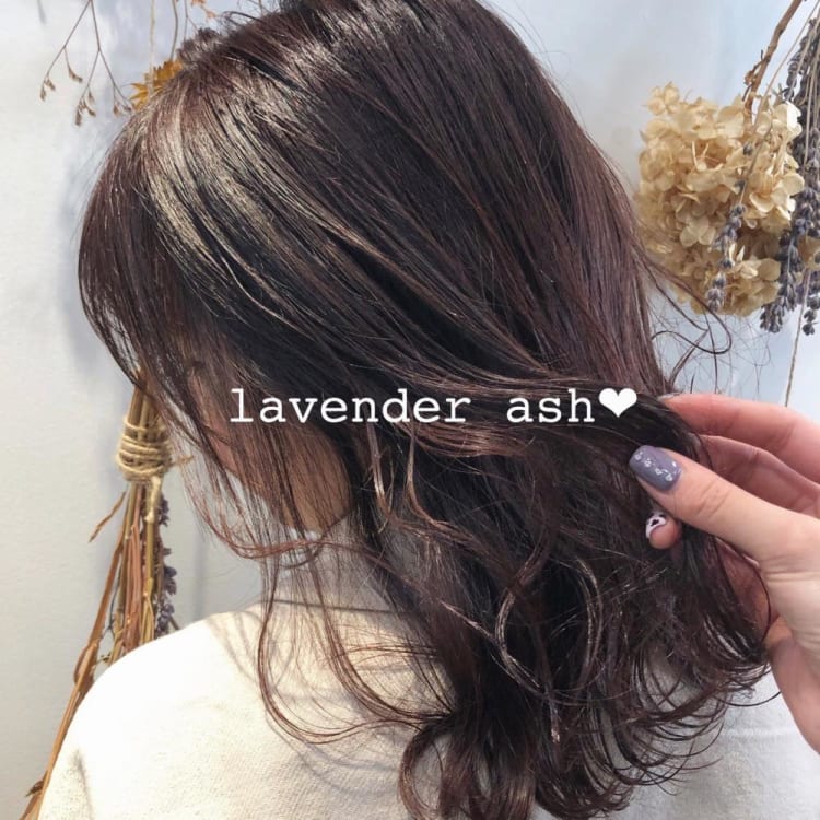 ブリーチなしで作れるラベンダーアッシュ ヘアカタログ Ash 都立大学店 満岡 夢歩 ヘアサロン 美容院 Ash オフィシャルサイト