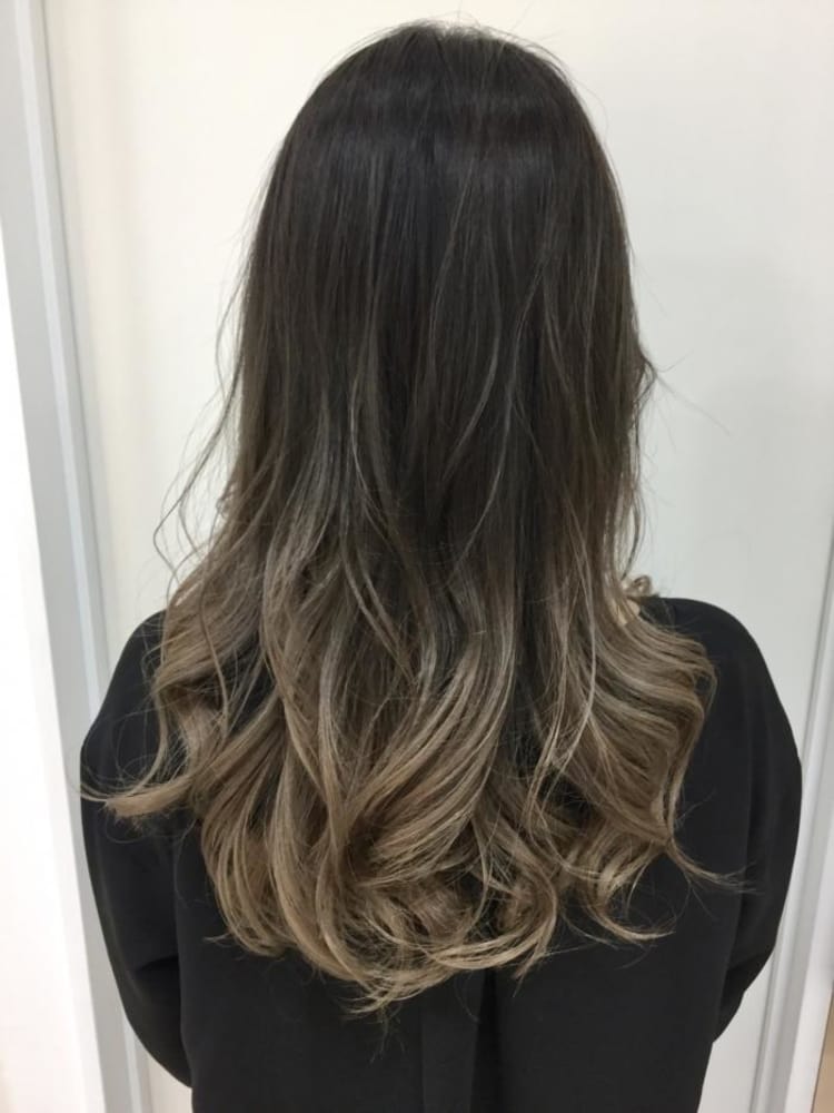 暗髪 ハイライト グラデーション ヘアカタログ Ash 小岩店 山田