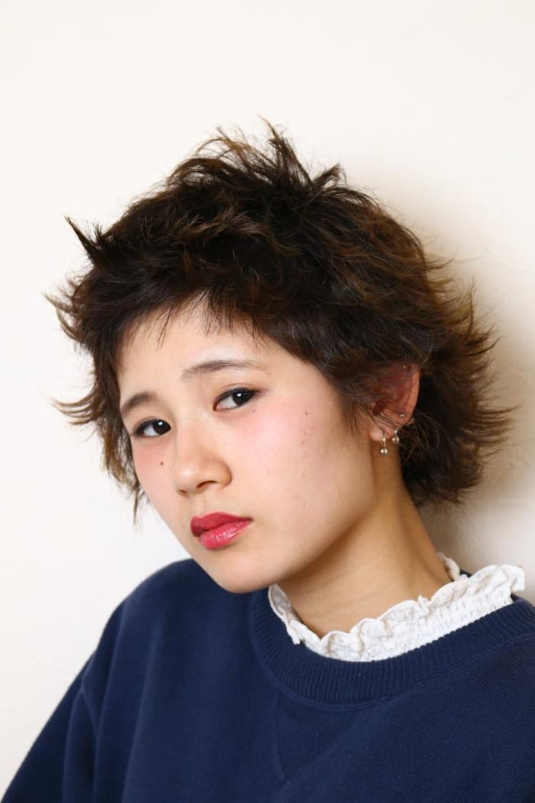 ボーイッシュ ショートボブ ヘアカタログ ヘアサロン 美容院 Ash