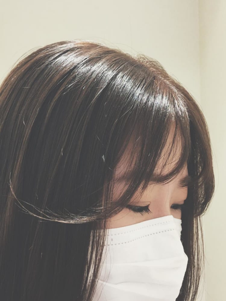 シースルーバング ヘアカタログ Ash 中山店 江尻 千春 ヘアサロン 美容院 Ash オフィシャルサイト