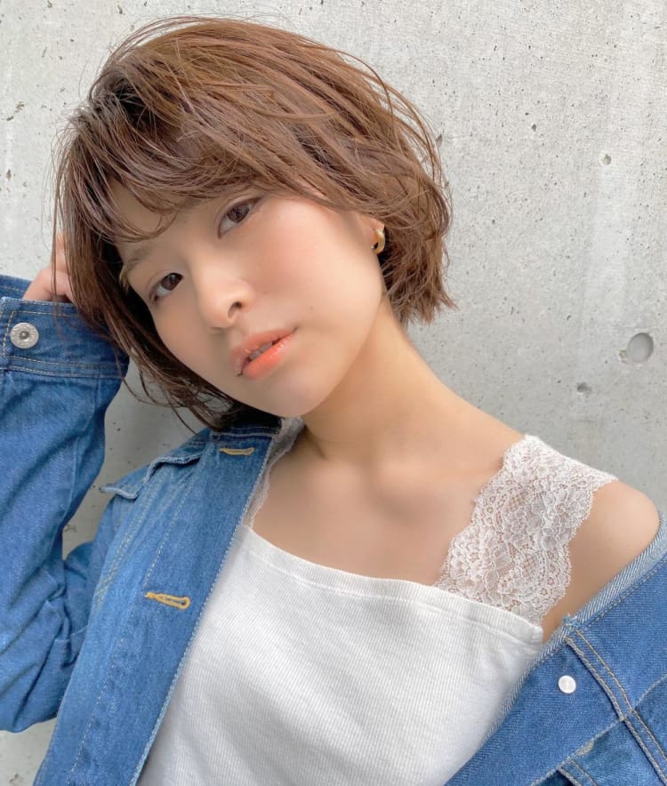 ガーリーカジュアルボブ ヘアカタログ Ash 渋谷店 荻原 絵理奈 ヘアサロン 美容院 Ash オフィシャルサイト