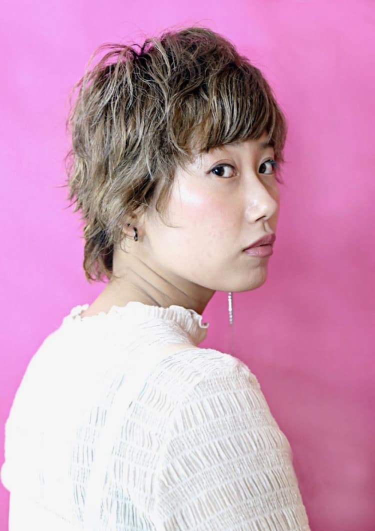 ショートパーマスタイル ヘアカタログ Ash 池上店 田島 智美 ヘアサロン 美容院 Ash オフィシャルサイト