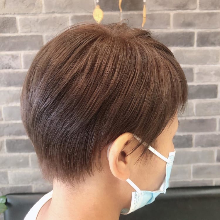 アシンメトリー 前髪短めスタイル ヘアカタログ Ash 瀬谷店 大司 治樹 ヘアサロン 美容院 Ash オフィシャルサイト