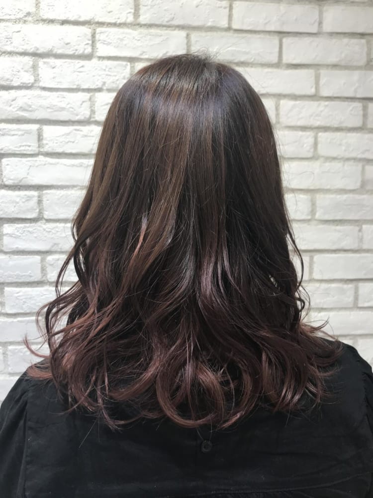 ナチュラルパープル グラデーションカラー ヘアカタログ Ash 戸田公園店 花木 洋斗 ヘアサロン 美容院 Ash オフィシャルサイト