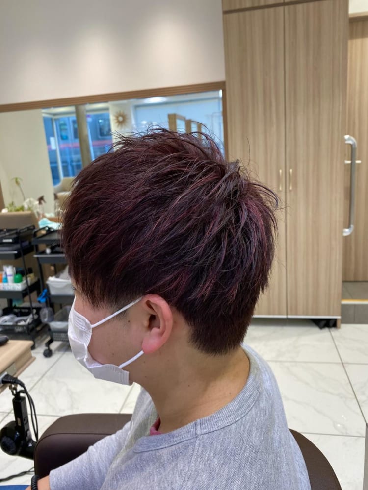 刈り上げマッシュ ピンクメッシュ ヘアカタログ Ash 永福町店 内田 祥太 ヘアサロン 美容院 Ash オフィシャルサイト