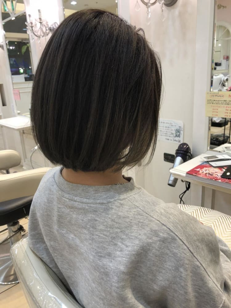 ワンレンボブ ヘアカタログ Ash 北上尾店 浪川 智充 ヘアサロン 美容院 Ash オフィシャルサイト