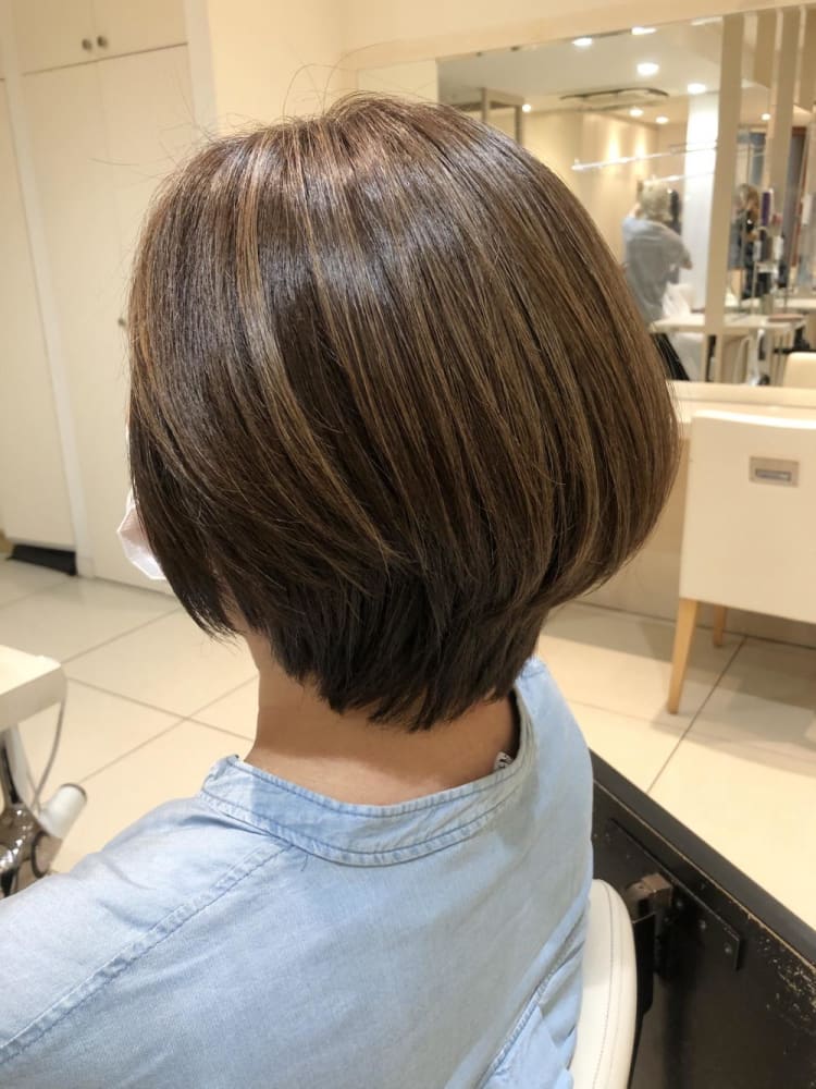 ナチュラルハイライトボブ ヘアカタログ Ash 分倍河原店 網川 和紗 ヘアサロン 美容院 Ash オフィシャルサイト ナチュラルハイライトボブ ヘアカタログ Ash 分倍河原店 網川 和紗 ヘアサロン 美容院 Ash オフィシャルサイト