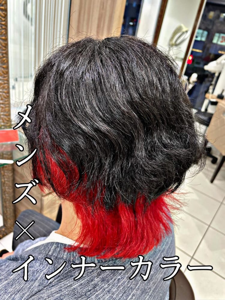 メンズ レイヤー インナーカラー ヘアカタログ Ash 高円寺店 山口 直人 ヘアサロン 美容院 Ash オフィシャルサイト