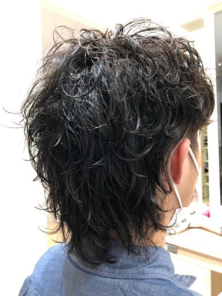 メンズウルフ ウェーブ ヘアカタログ Ash 瀬谷店 佐藤 哲也 ヘアサロン 美容院 Ash オフィシャルサイト