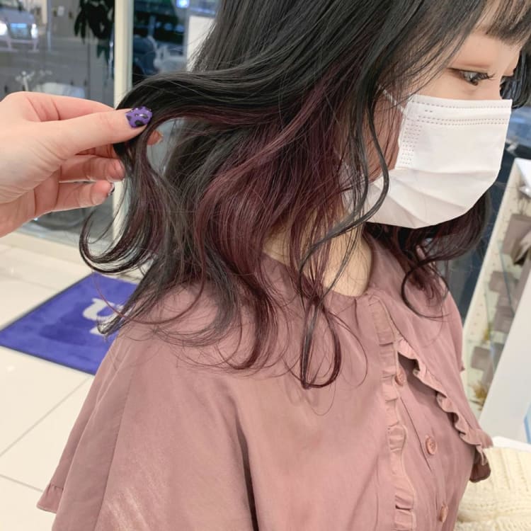 インナーカラー ラベンダーピンク ヘアカタログ Ash 武蔵小金井店 高橋 優子 ヘアサロン 美容院 Ash オフィシャルサイト