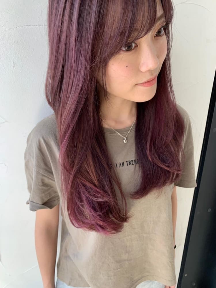 アディクシーカラーで作るピンクグラデーション ヘアカタログ Ash 永福町店 町田 晴美 ヘアサロン 美容院 Ash オフィシャルサイト