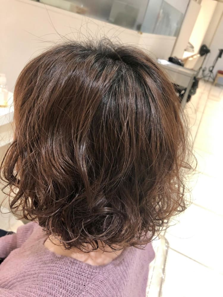 ボブ デジタルパーマ ヘアカタログ Ash 武蔵小金井店 藤井 渉 ヘアサロン 美容院 Ash オフィシャルサイト