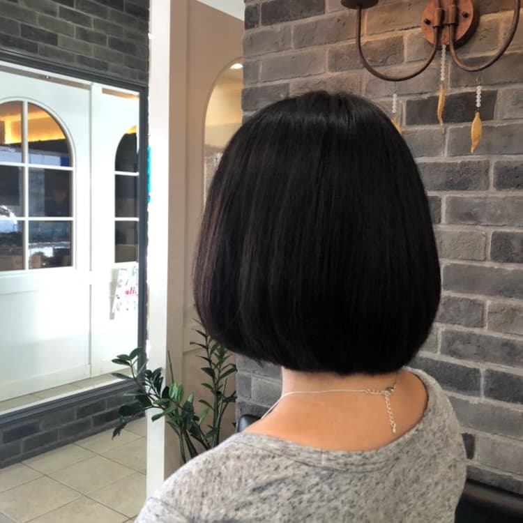 あまり軽くしない 段なし重ためボブ ヘアカタログ Ash 淵野辺店 大司 治樹 ヘアサロン 美容院 Ash オフィシャルサイト