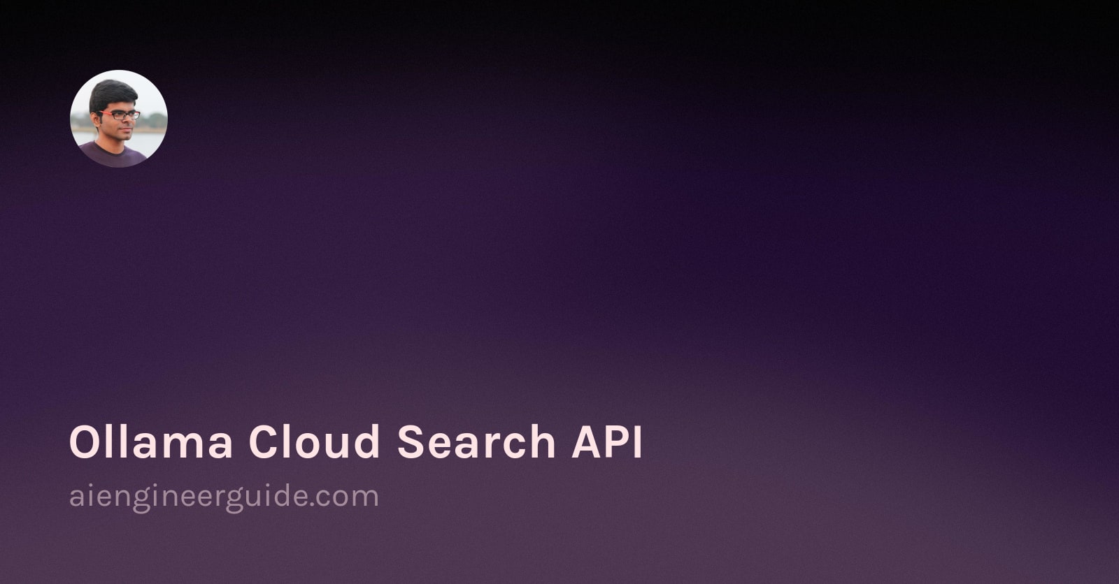 Ollama Cloud Search API
