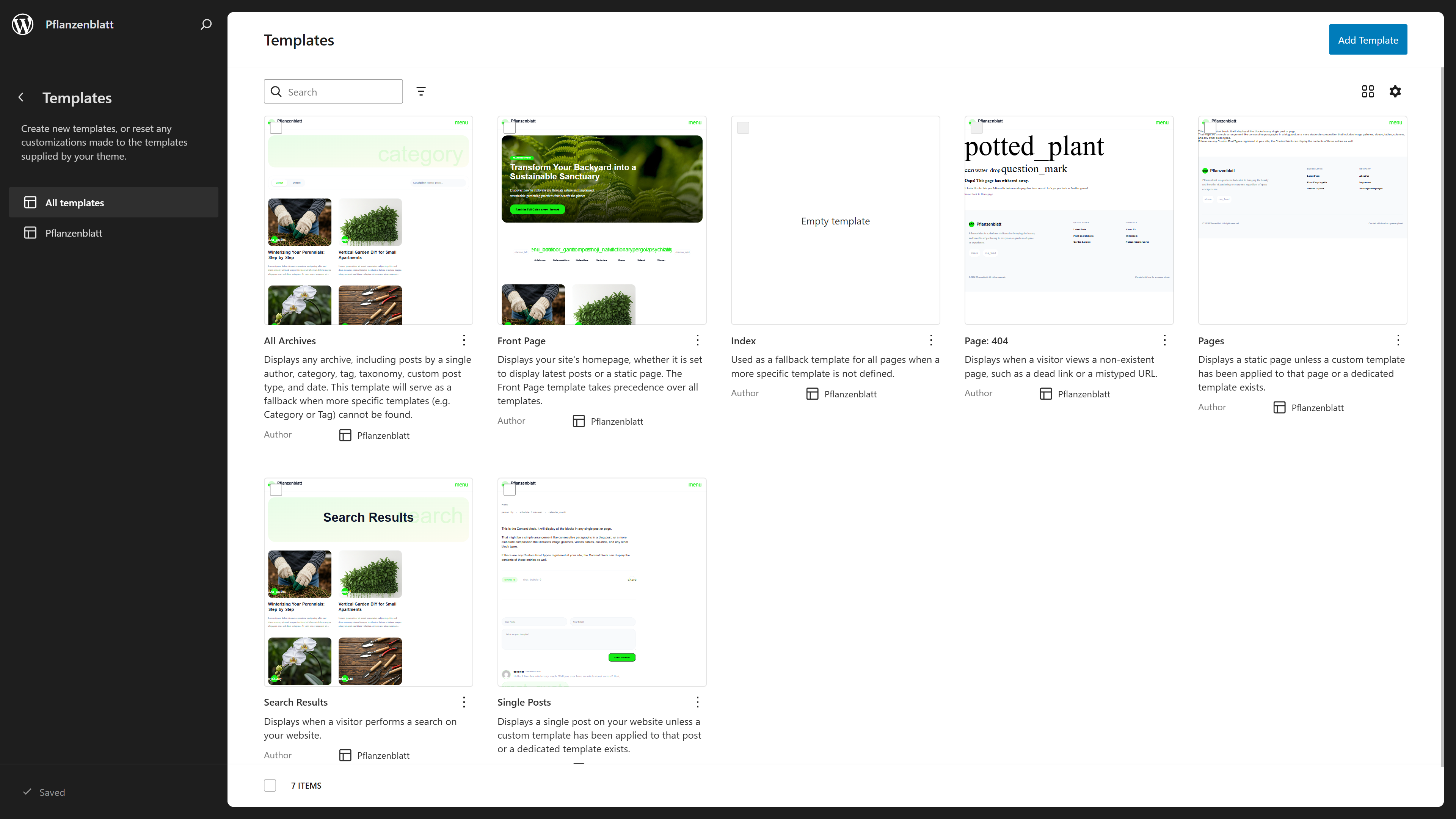 Modern Gutenberg block editor interface in WordPress