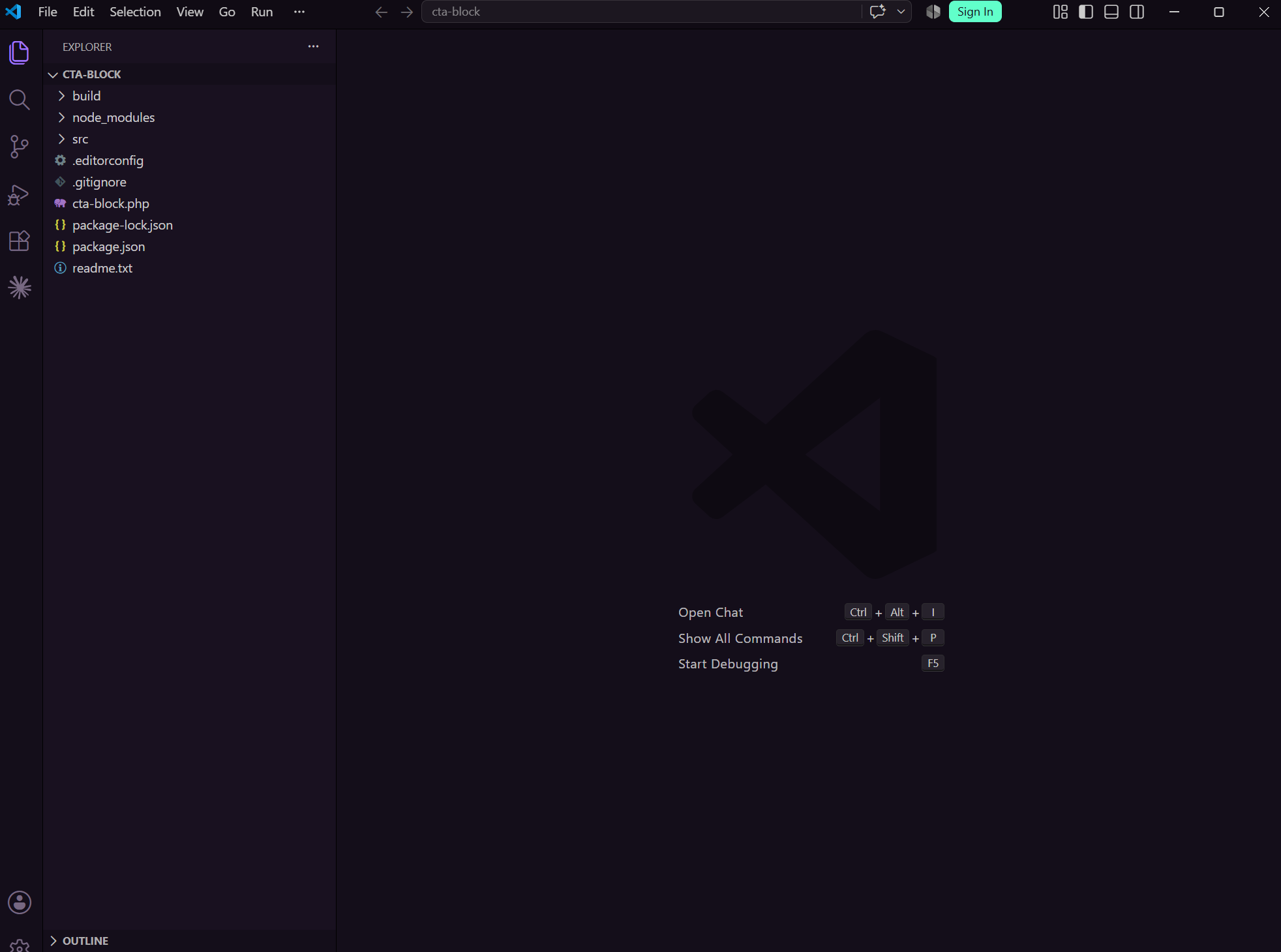 Custom Gutenberg block file structure in VS Code