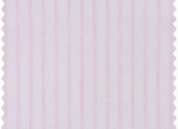 Pink Stripe - 100% linen - Sanforized Finish