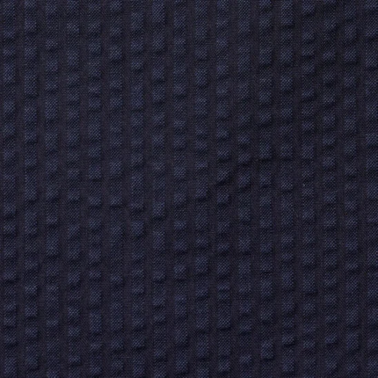 Navy Seersucker - Mersolair 100% Cotton - 240g